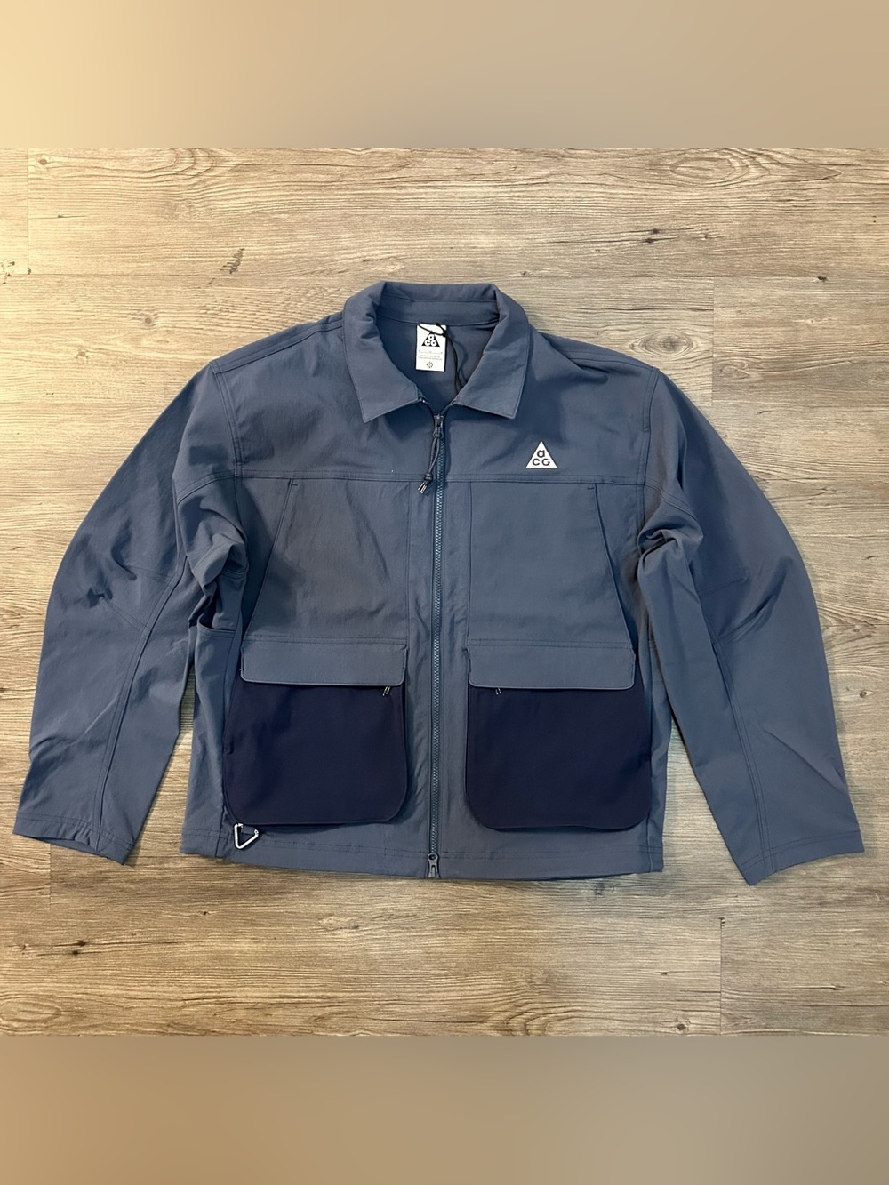 Nike ACG Smith Summit UV Jacket Men's Medium NWT $225 HV0598-437 Full Zip Blue